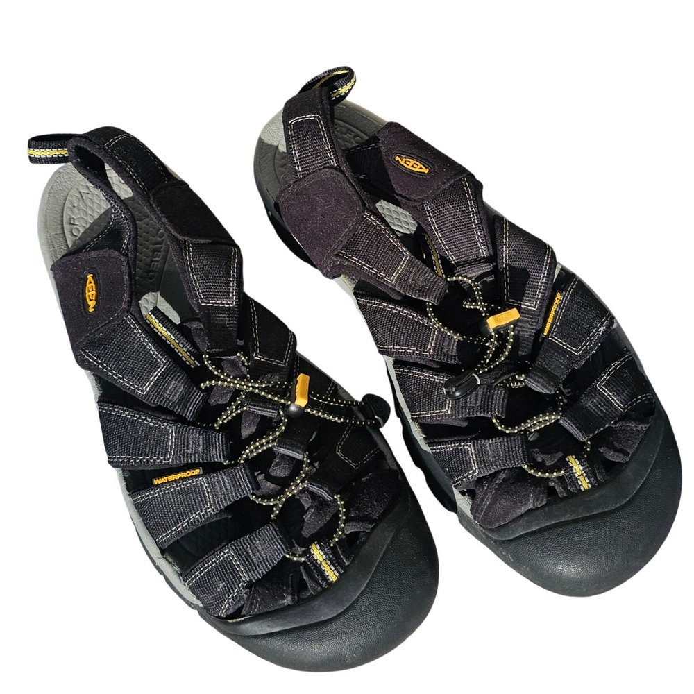 Keen Newport H2 Mens Black Waterproof Hiking Sandals 13 Boat Outdoor Athletic